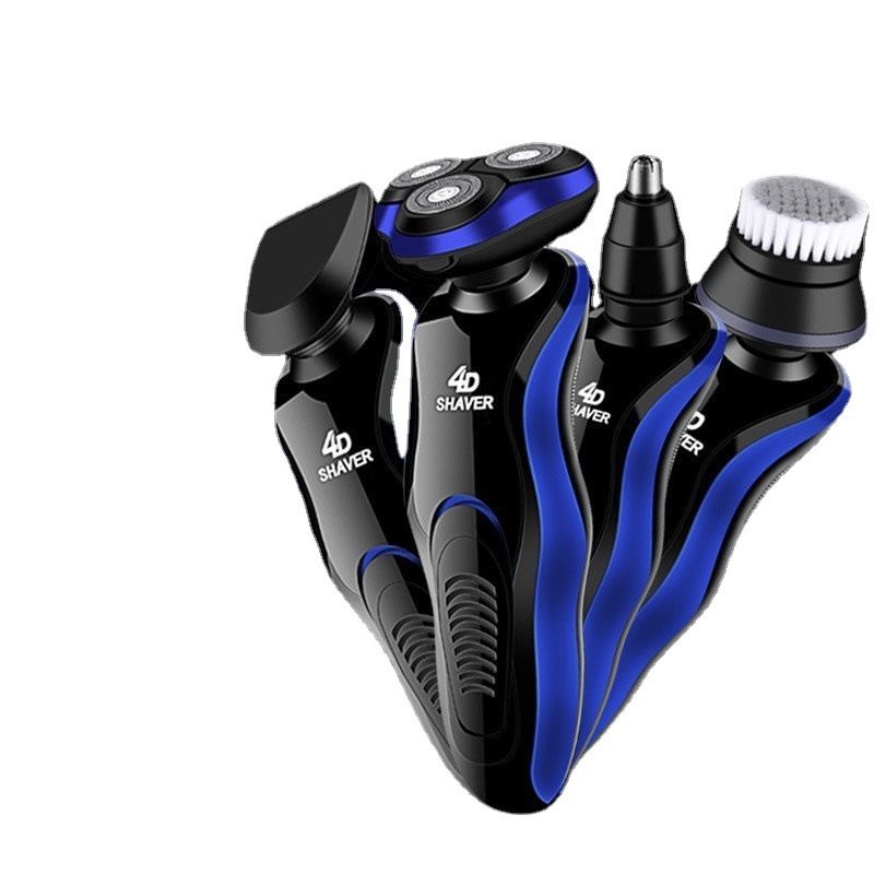 Afeitadora eléctrica de cuerpo completo con lavado de agua, multifuncional, 4D, cuchilla para barba, montada en el automóvil, carga USB, lote de afeitadoras_voghion.com