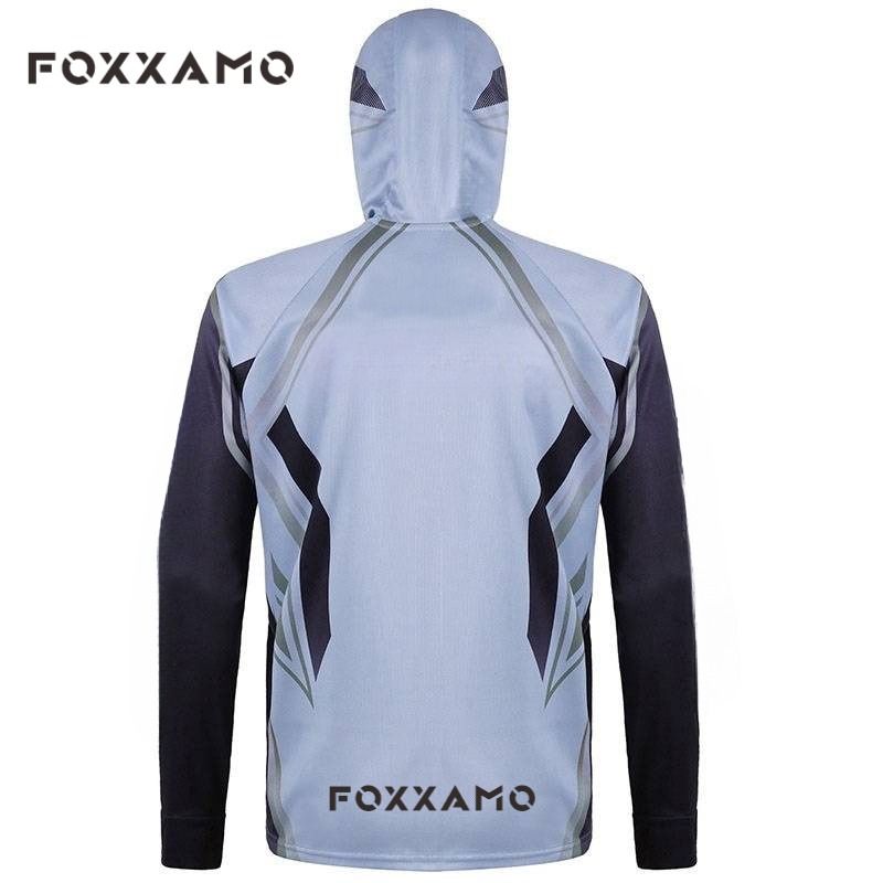 Traspirante, ad asciugatura rapida, sensazione di freschezza, protezione solare, abbigliamento da pesca antizanzare, design classico con cappuccio a maniche lunghe, umidità_voghion.com