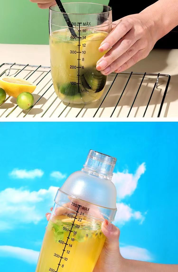 Cup With Scale, Pot, Cocktail Shaker Set For Shop, Milk Tea Shaking Tool, Beverage Tool_voghion.com