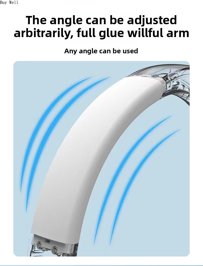 Jauns bezasmeņu kakla ventilators ar USB uzlādi, pārnēsājams, slinks digitālais displejs, sporta saliekamais mini ventilators_voghion.com