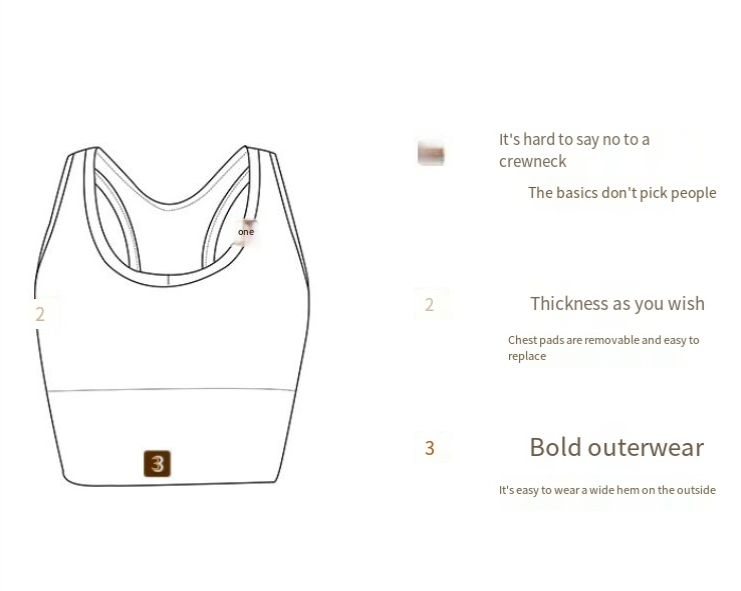 【 3piece set 】High strength shock-absorbing gathering bra, women's one-piece fixed cup, thin design, beautiful back, front zipper,_voghion.com