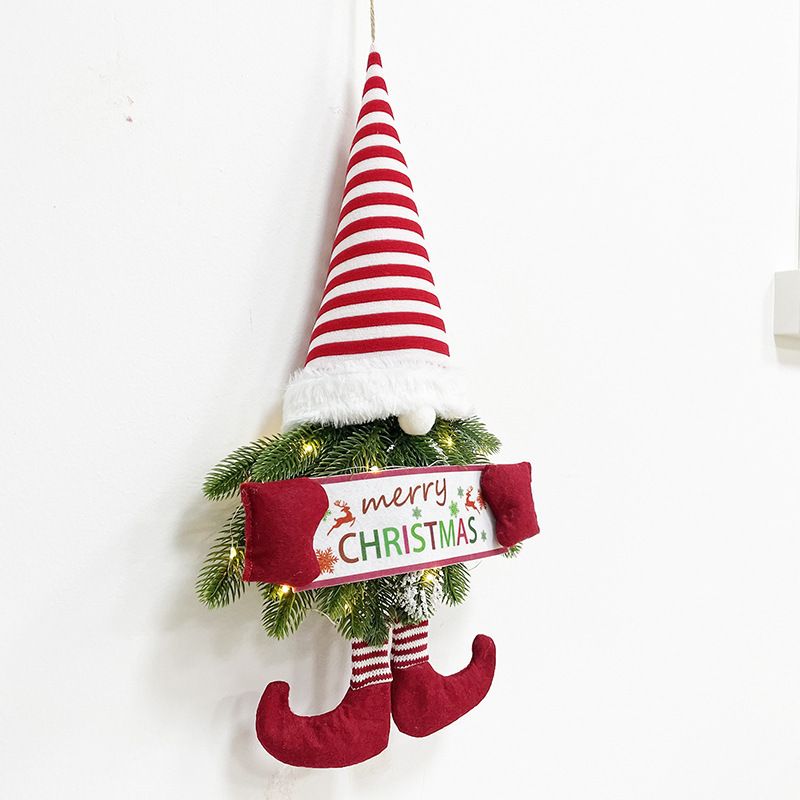 Christmas decorations Christmas wreath Christmas pendant Christmas Faceless Old Man wall hanging door pendant_voghion.com