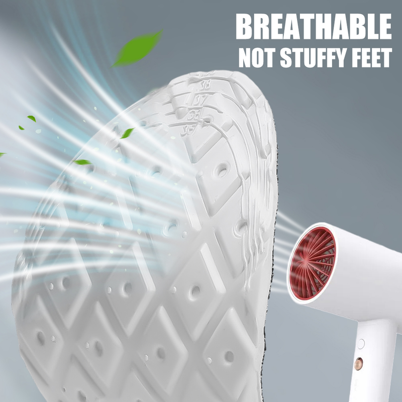 4 stk Latex Memory Foam-indlægssåler til blød fodstøtte til mænd Skopuder Åndbar ortopædisk sportsindlæg Fodplejeindsats_voghion.com