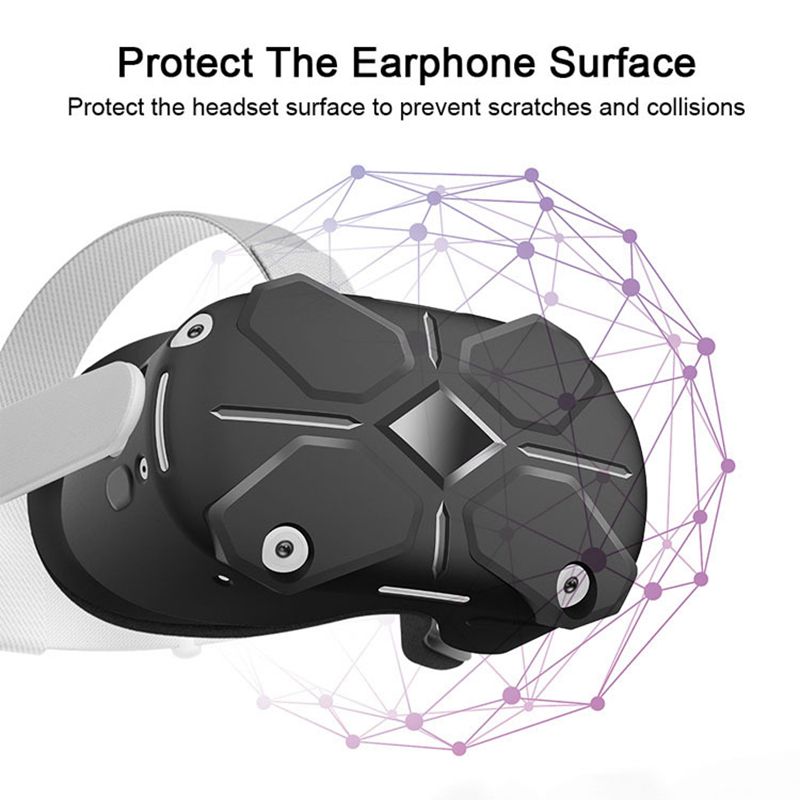 For Oculus Quest 2 Case VR Headset Controller Silicone Protective Cover Anti-Scratches Cover For Meta Oculus Quest 2 Accessories_voghion.com