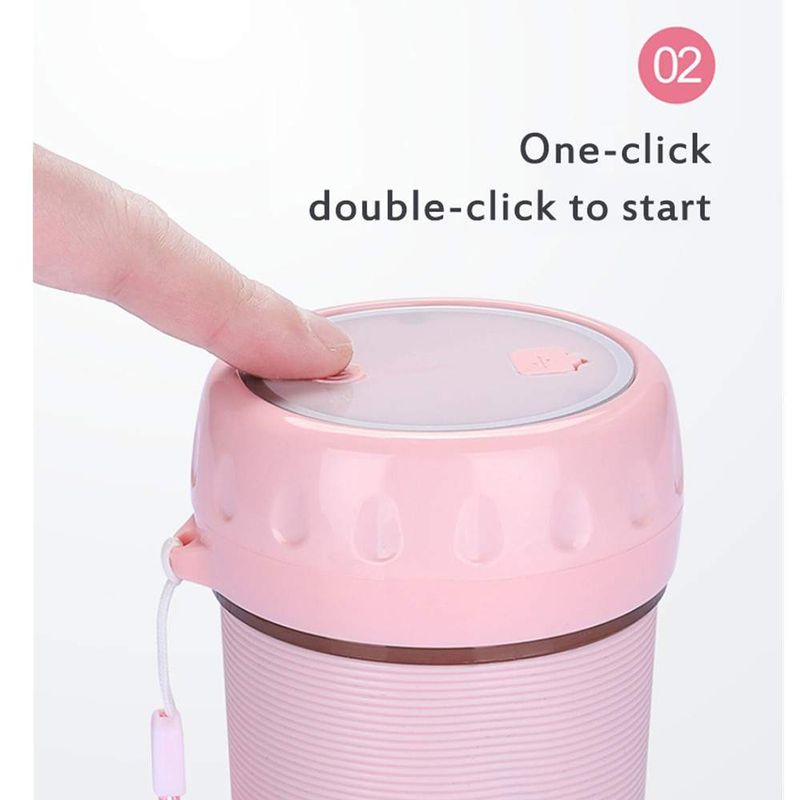 Electric Juice Maker Cup 300Ml Juicer Cup Usb Rechargeable Bottle Manual Juicers_voghion.com