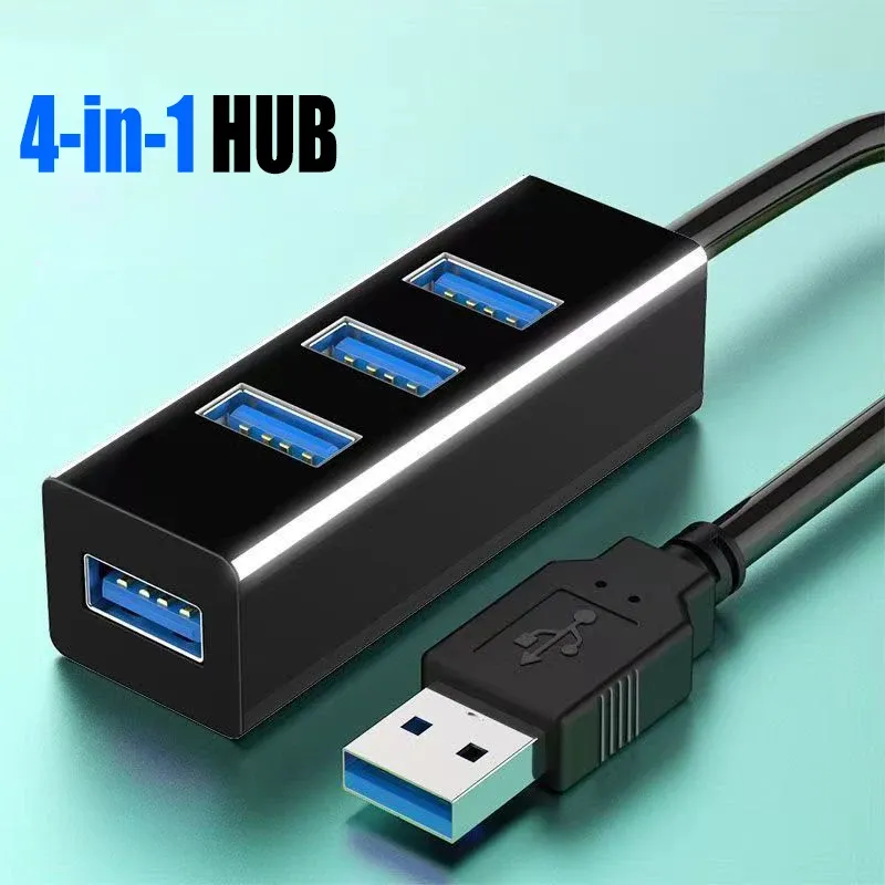 2.0 Multi Expander USB Hub Splitter Power Adapter High Speed 4 Ports In One For PC Computer Accessories_voghion.com