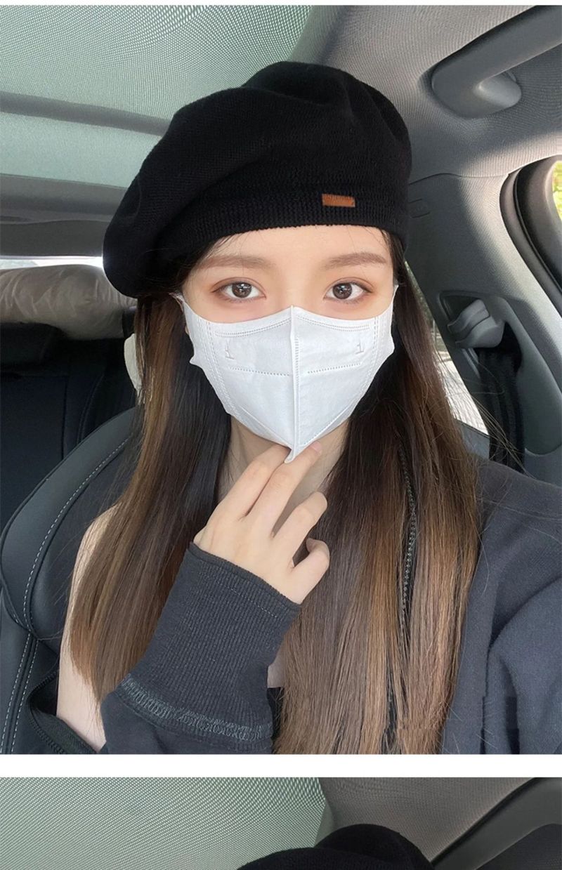 Large Head Circumference Wool Knitted Beret Spring And Autumn Painter Hat Shows Small Face Japanese Style Thin Design Niche Internet Celebrity Hat_voghion.com