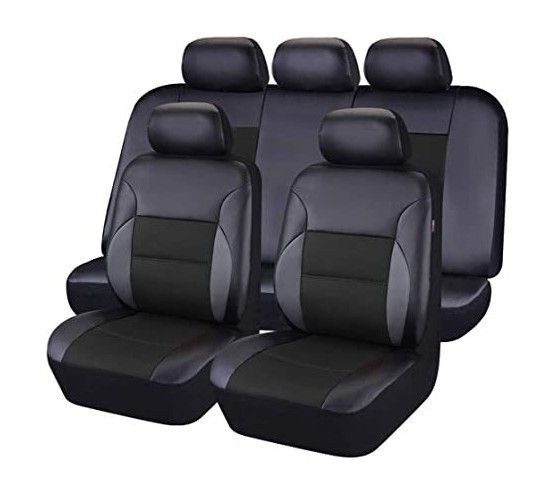 pu lederen auto kunstleder 5-zits auto universele boog sandwich stiksels lederen stoelhoes_voghion.com