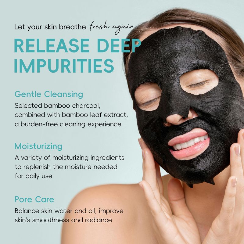 LAIKOU Μάσκα καθαρισμού με μπαμπού και άνθρακα 30mlpc Καθαριστική ενυδατική κρέμα Κατασκευαστής Spot FDA Προϊόντα περιποίησης δέρματος_voghion.com