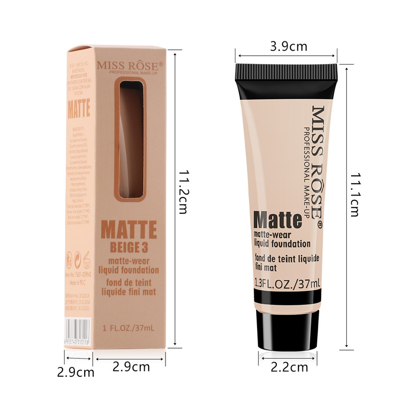 Base líquida corretivo creme MISS ROSE_voghion.com