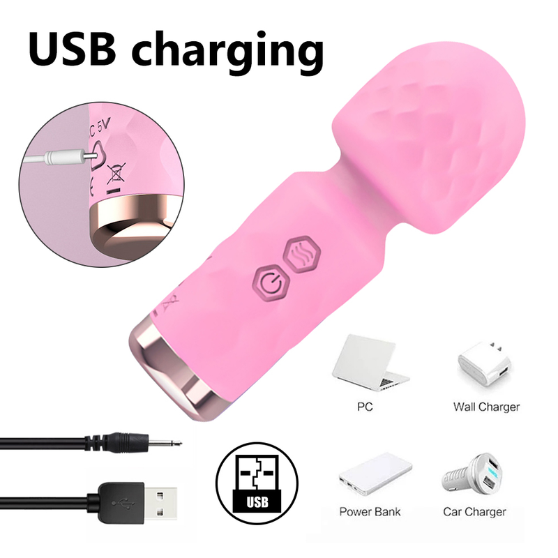 Mini jaudīgi AV vibratori sievietēm, burvju nūjiņas vibrators, sieviešu klitora stimulators, masieris, dildo, seksa rotaļlietas_voghion.com