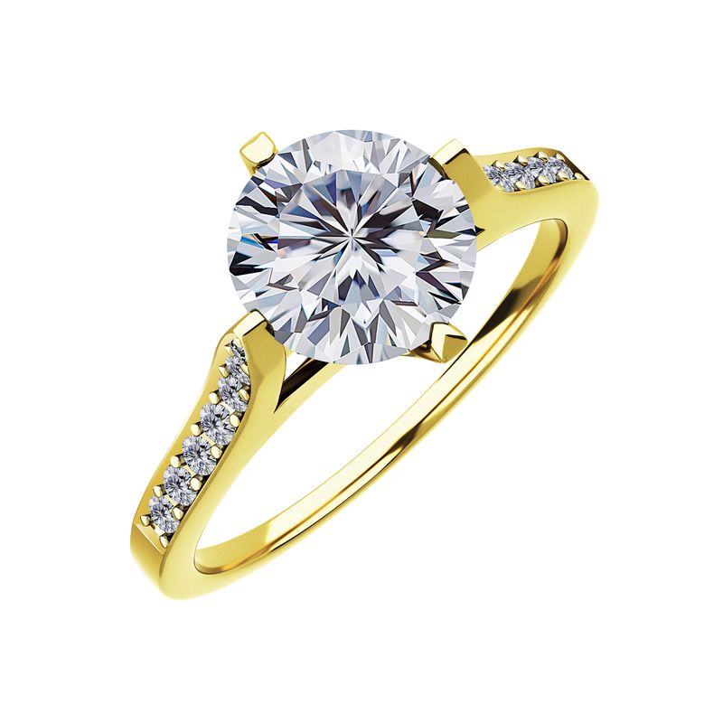 Rings Light Luxury D Color Moissanite Ring S925 Silver Real Platinum Electroplating_voghion.com