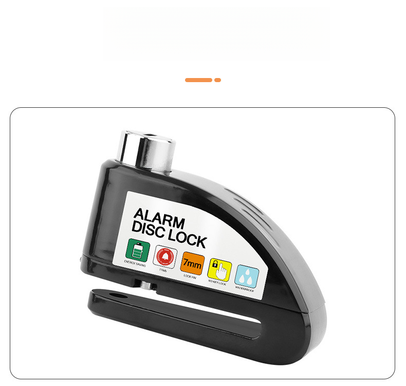 Fahrrad Diebstahlsicherung Berg wasserdicht Scheibenbremse Alarm Elektrofahrrad Aluminiumlegierung Schloss_voghion.com