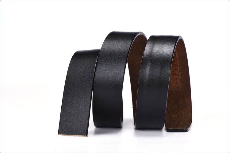 HOT Genuine Belt No for Automatic Plus Size 130 140 Cm 150cm Cowskin Cowhide Leather Belts Body Without Buckle_voghion.com