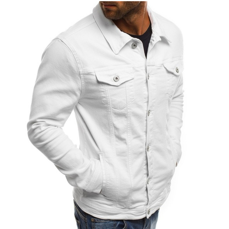 Men's Casual Solid Color Jacket Cardigan Button Cargo Jacket_voghion.com