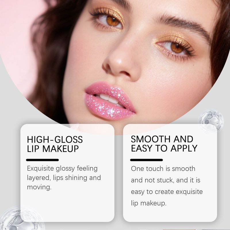 ZEPHOCO Lipstick Series Natural Color Bright Smooth Plump Lips Shimmer Lip Gloss_voghion.com