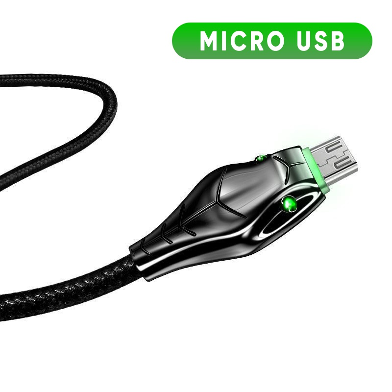 Black Mamba 1M/2M/3M USB Android Type-c iPhone Cable,5A Fast Charging Cables Charger Adapter For iPhone iPad Samsung Huawei Xiaomi Smart Phone_voghion.com
