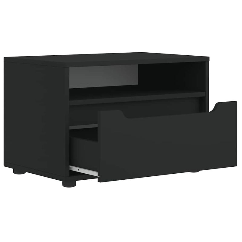 TV-Schrank VISNES Schwarz 60x40x38 Cm Holzwerkstoff_voghion.com