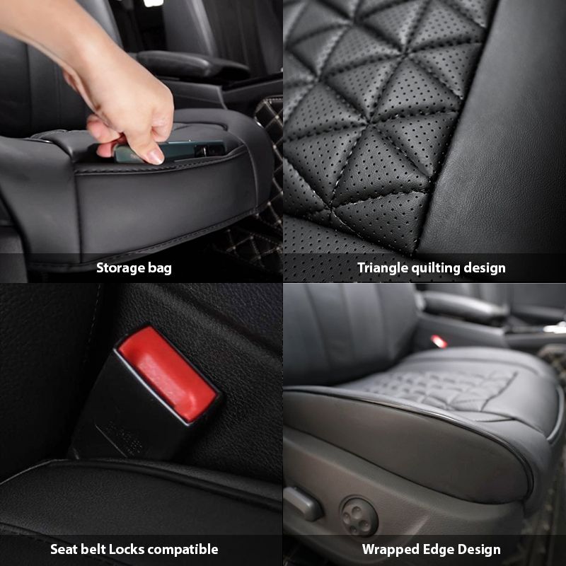 Nuovo coprisedile anteriore in pelle PU per auto, cuscino per sedili, universale, accessorio per auto_voghion.com