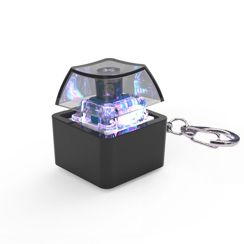 Tastatură mecanică experiență de decompresie jucărie pandantiv breloc cu șapte culori_voghion.com
