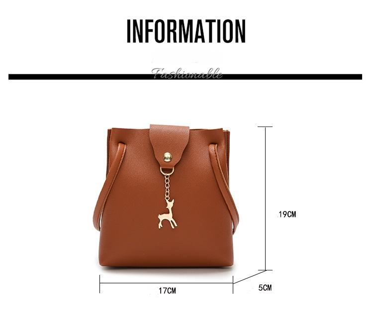 2023 nuova borsa a tracolla con ciondolo a forma di cervo borsa a secchiello borsa a secchiello estate nuove borse da donna di moda_voghion.com