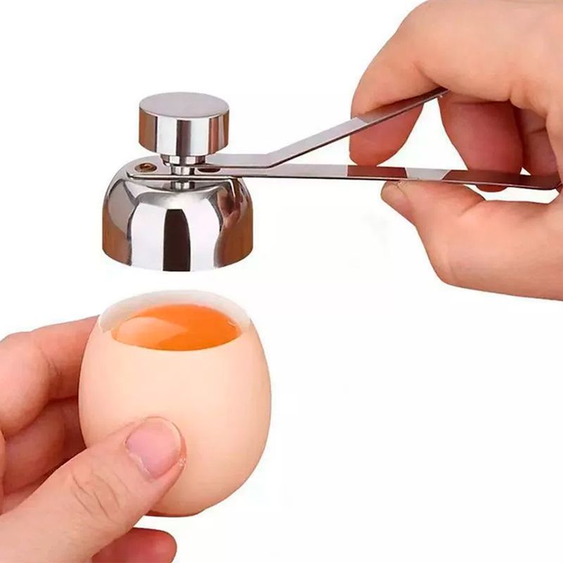 Stainless Steel Egg Topper Cutter Metal Egg Scissors Boiled Raw Opener Creative Kitchen Tool Gadgets Accessories Cool Gadgets_voghion.com