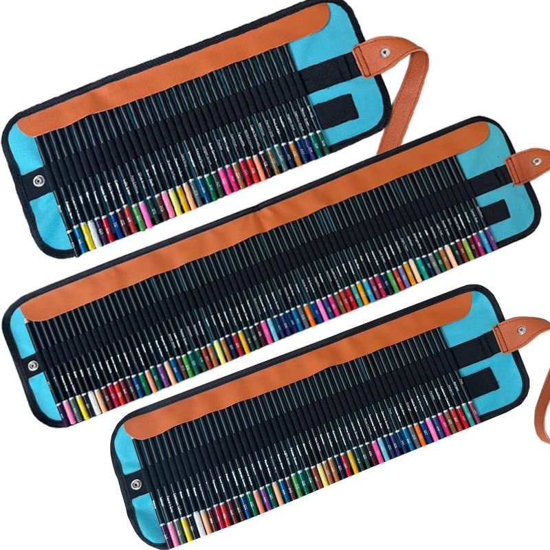 Professional 72/50/36-Color Oil-Based Colored Pencils Set With Blue Pencil Wrap - Premium Art Supplies For Students & Artists_voghion.com