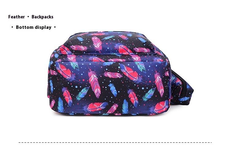 New Versatile Three Piece Set Backpack For Male And Female Students Travel And Leisure Backpack Large Capacity Printed Backpack_voghion.com