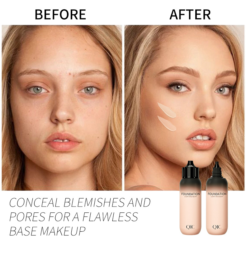 QIC Qini Color Baby Bottle Concealer Flüssigfoundation Feuchtigkeitsspendend, Klar, Wasserfest, Natürlich aufhellende Haut BB_voghion.com