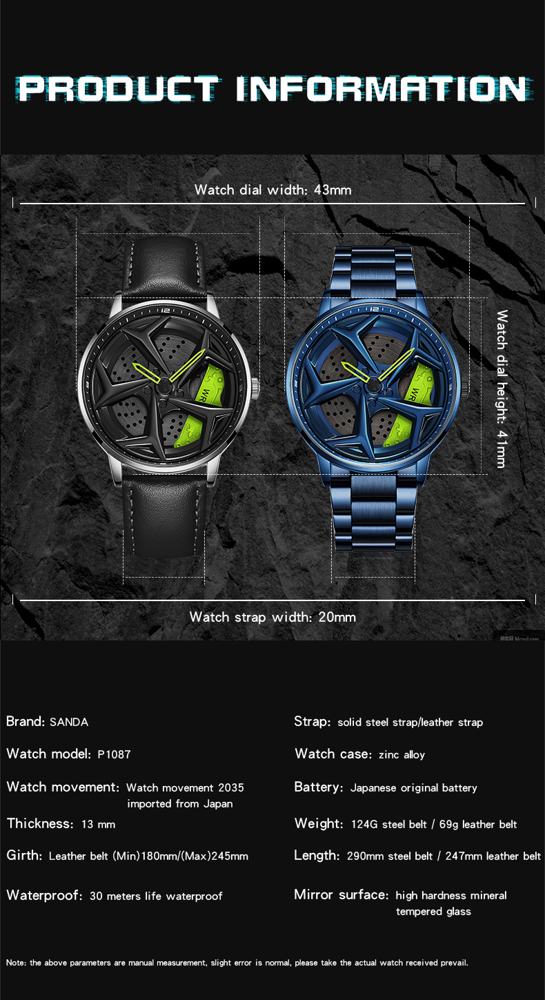 Stahlband rotierende Trend Mode wasserdicht Student cool Herrenuhr einfach_voghion.com
