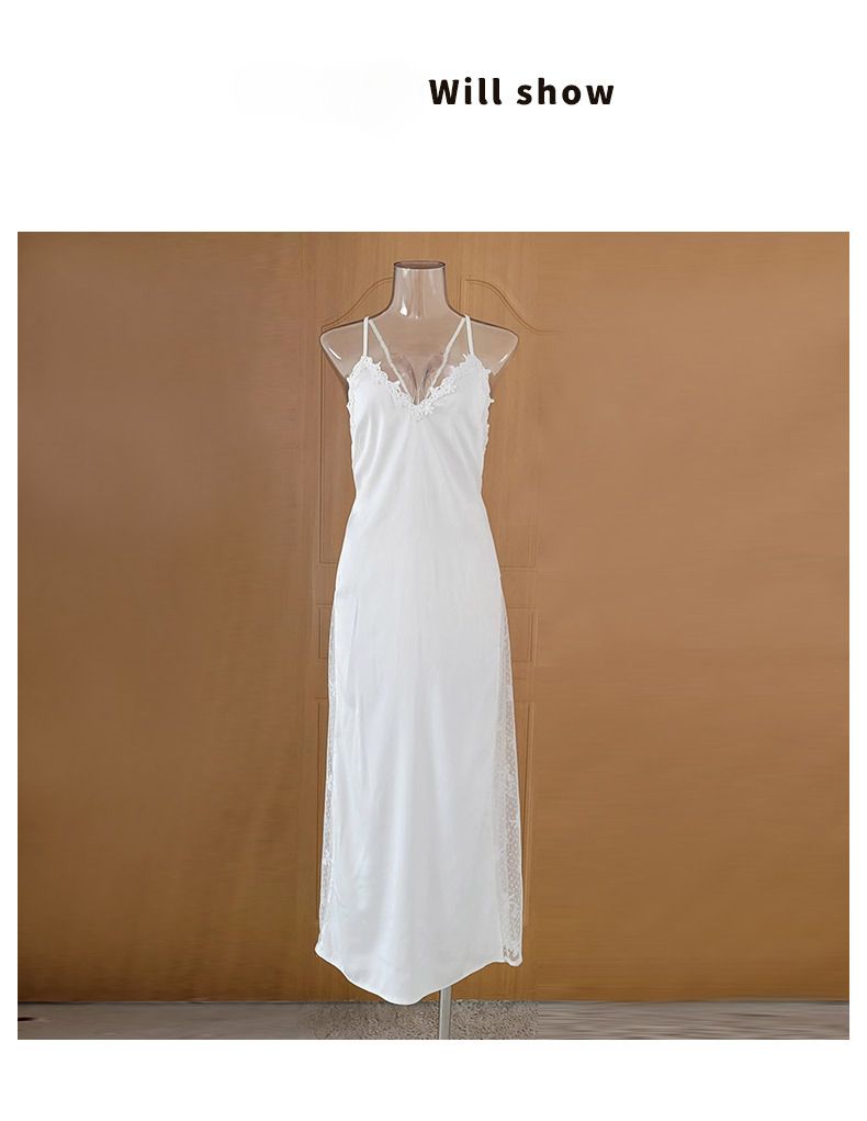 In der Modebranche sehr empfehlenswert! Der neue sexy Satin-Bademantel für Damen mit langen Ärmeln und erweitertem Stil sorgt für ein luxuriöses Schlaferlebnis_voghion.com