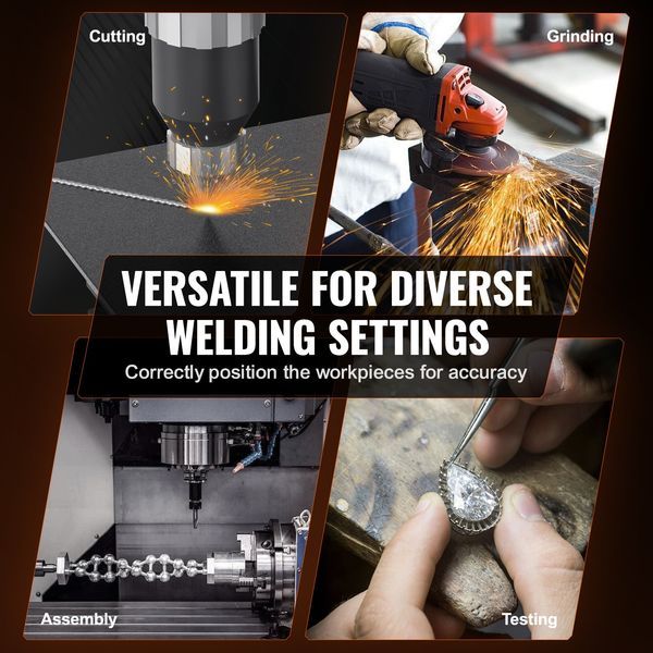 Rotary Welding Positioner 50KG, 0-90° Welding Positioning Turntable Table 0.5-6RPM 120W, With 12.4 Inch 3-Jaw Lathe Chuck & Welding Torch Stand_voghion.com