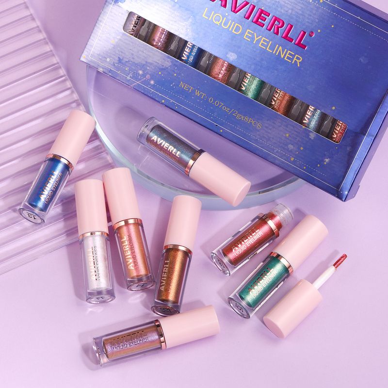 New Chameleon Eyeliner Set Box 8 Colors, Long-lasting Waterproof Liquid Eyeshadow_voghion.com
