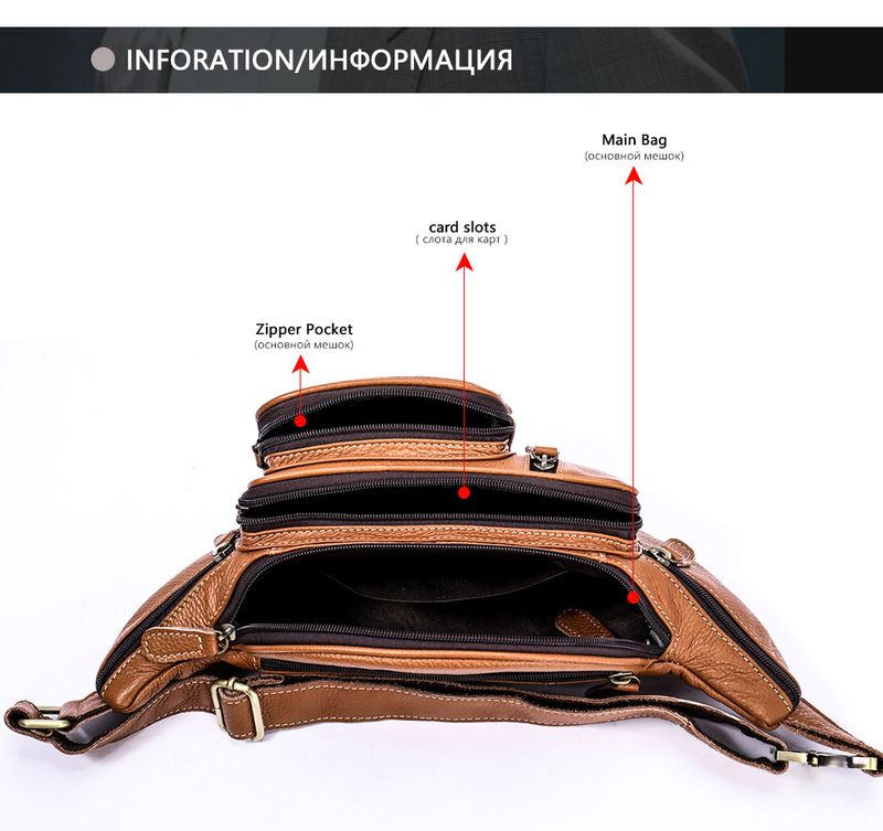Marsupio da uomo in vera pelle, marsupio multifunzionale per sport all'aria aperta e tempo libero, borsa a tracolla a tracolla_voghion.com