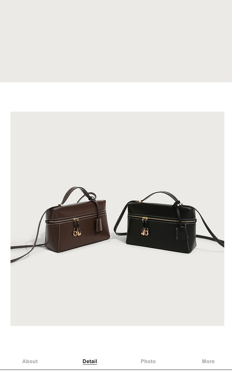 Autumn winter new niche handheld single shoulder diagonal cross lunch box bag LP with the same high-end feeling,_voghion.com