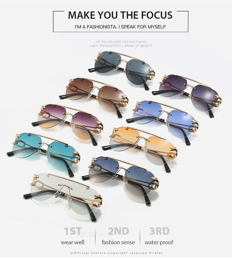 Randlose Suglasses Wome 2023 Fashio Glasses Vitage Shades Dropshippig Luette De Soleil Femme Gafas De Sol Mujer_voghion.com