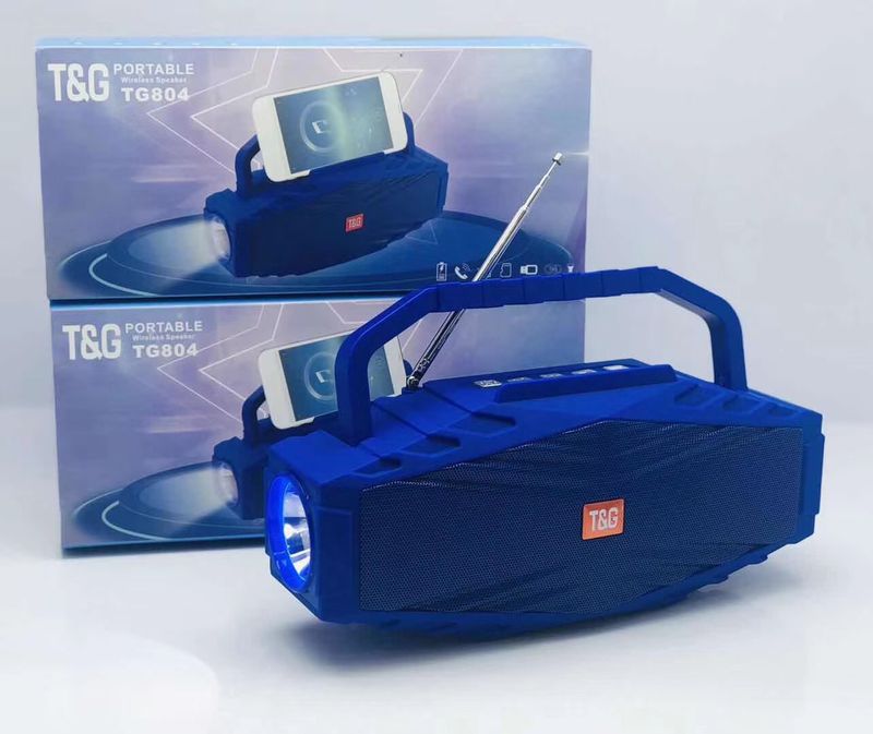 TG804 vezeték nélküli Bluetooth hangszóró, antenna, rádió, LED zseblámpa, hordozható kültéri hangzású mélynyomó_voghion.com