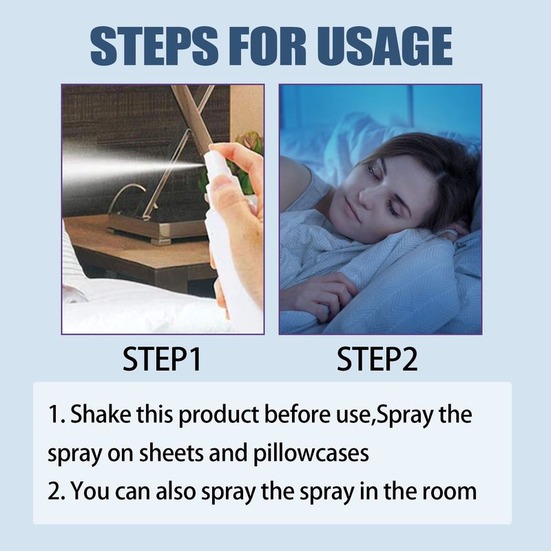 Spray per dormire rilassa il corpo per aiutare il sonno alleviare la stanchezza fisica e mentale, la pressione e addormentarsi rapidamente spray_voghion.com