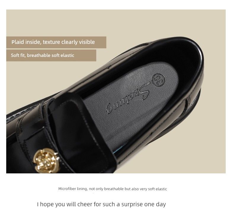 Camellia Platform Loafers Women 2025 New Elevator Women's Genuine Black British Style Small Leather Single-Layer Shoes_voghion.com