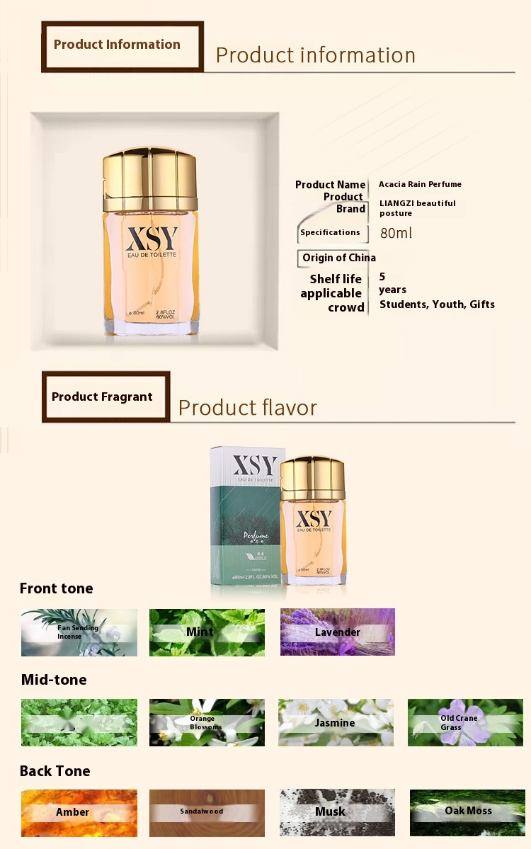 Pánský parfém Acacia Rain Jasmine Elegantní a svěží Gulong_voghion.com