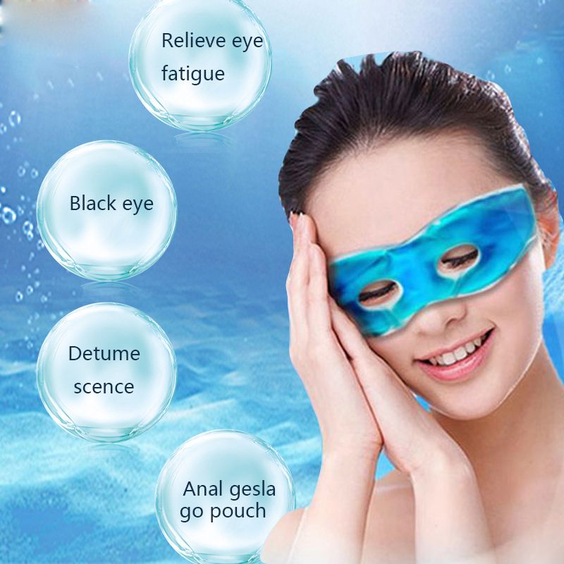 Mascarilla refrescante para ojos con hielo, mejora la fatiga, elimina las ojeras, máscara fría para ojos, máscara para dormir, cuidado refrescante para ojos, gel relajante para ojos_voghion.com