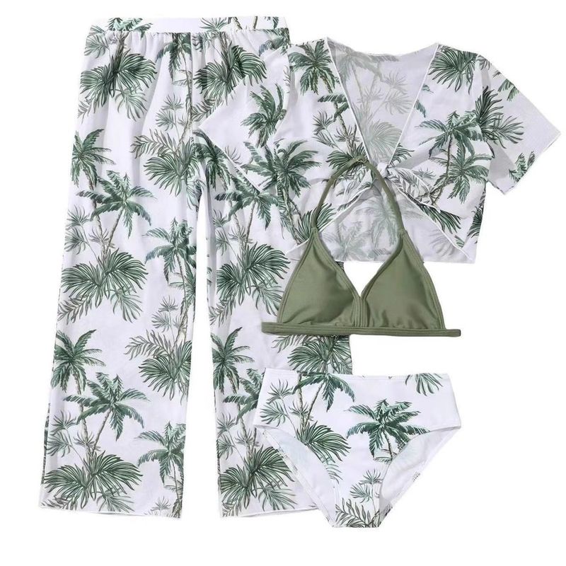 Nuovo costume da bagno bikini a tre pezzi per bambina grande_voghion.com