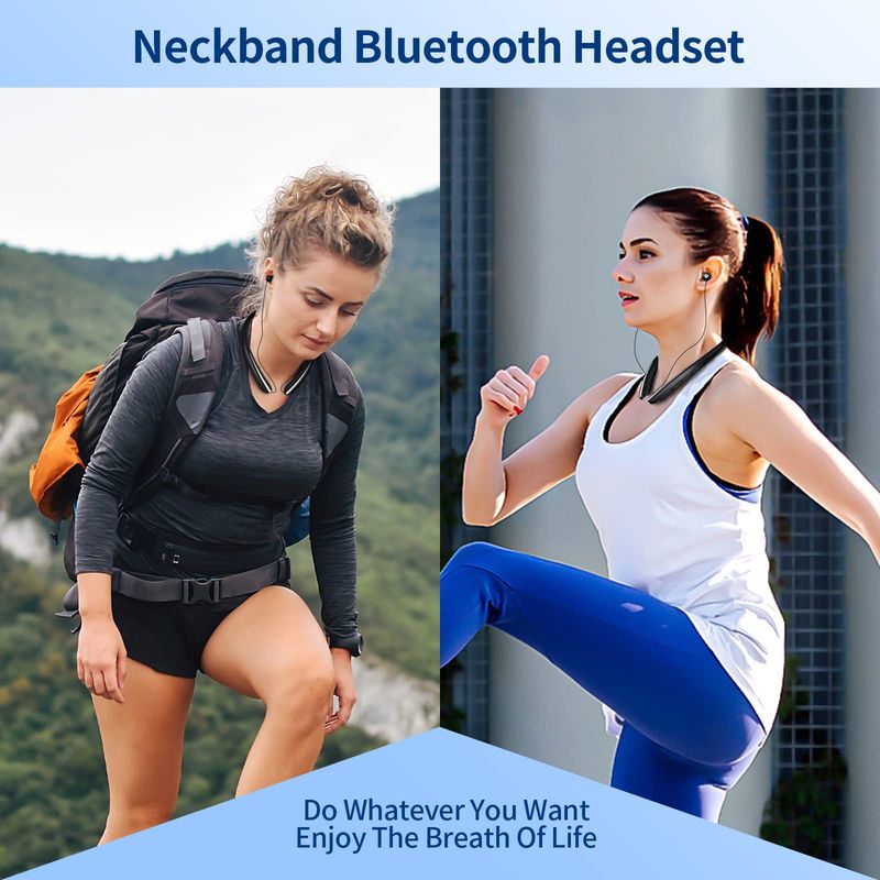 Cross-Border HX-801 Bluetooth-Nackenbügel-Kopfhörer mit langer Akkulaufzeit, privates Modell, kabellose Kopfhörer für Laufen und Sport_voghion.com