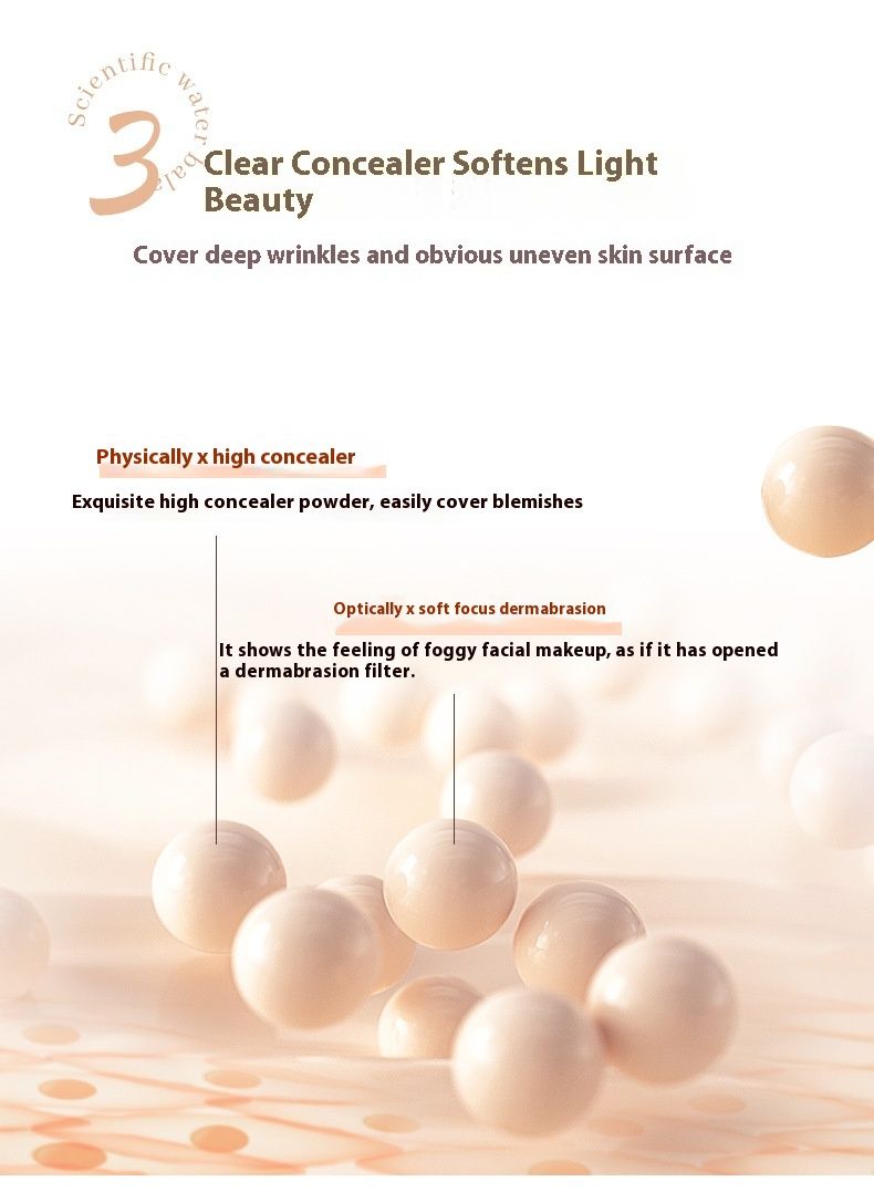 NOVO5859 Haarnebel Make-up halten Luftkissen Concealer Ölkontrolle Langanhaltende Feuchtigkeitsspendende Wasserdichte Make-up-Haltung_voghion.com