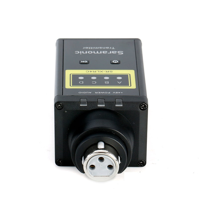 XLR-sender (SR-XLR4C) til stikkontakt og håndholdt mikrofon (SR-HM4C) til det trådløse SR-WM4C-system_voghion.com