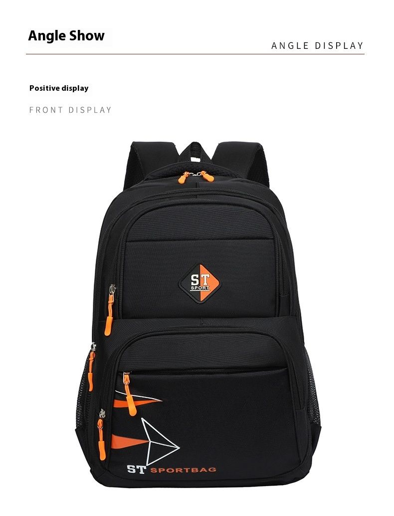 Fashionable letter printed sports made of PVC material, high school student backpack, large capacity, load reducing_voghion.com