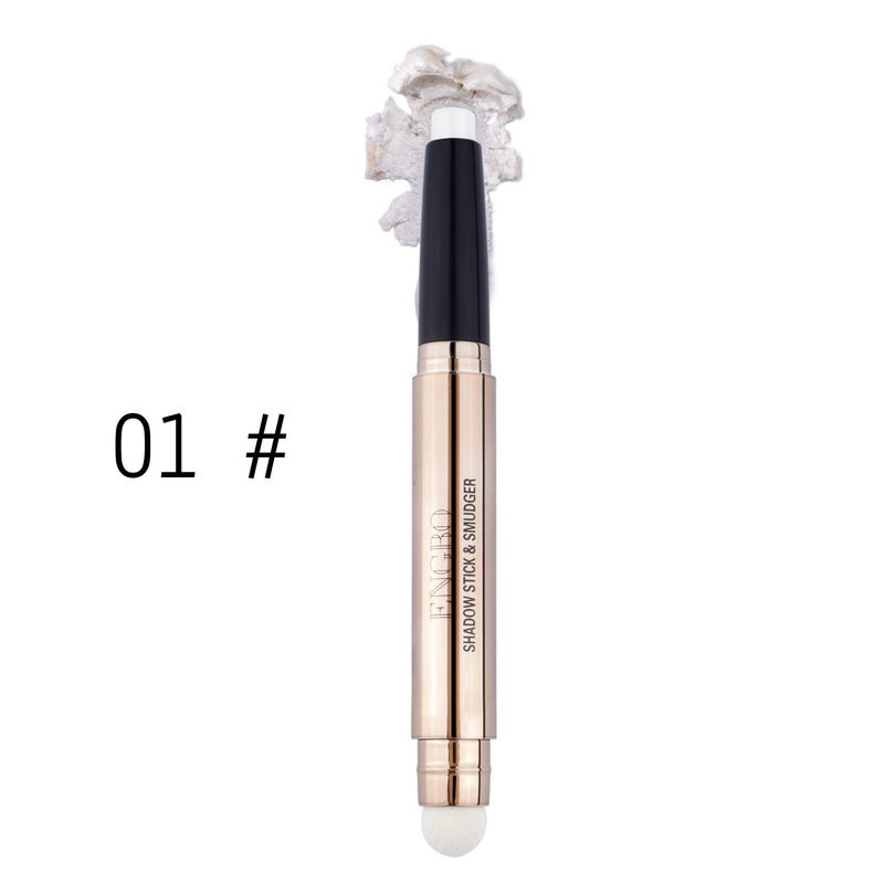 Neuer monochromer Lidschattenstift mit Doppelkopf, perlmuttfarbener Lidschatten aus schlafender Seidenraupe, hohe Helligkeit, verwischt nicht und ist wunderschön_voghion.com