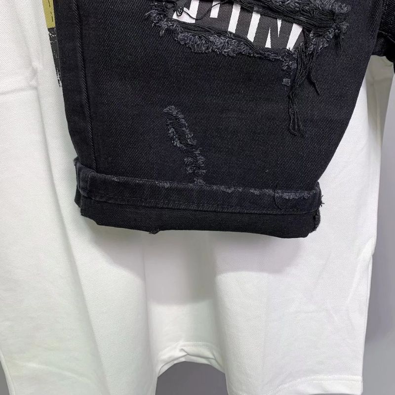 Vīriešu apģērbs Slim Fit džinsa bikses Modernas šorti Slim Shorts_voghion.com