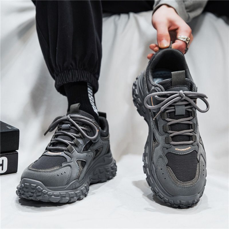 Sommer Herren Sport Casual Dad Sneakers Vielseitig Arbeit Büro Baustelle Rutschfeste Verschleißfeste Reifensohle Sicherheit_voghion.com