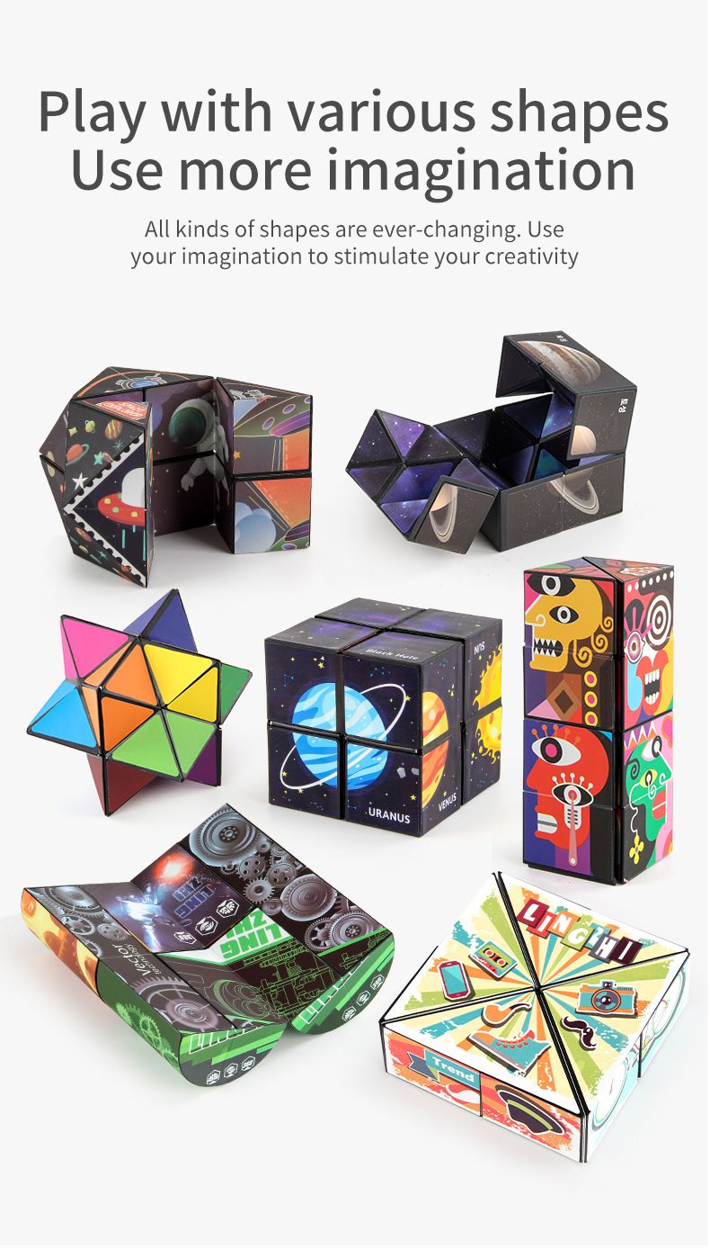 Stressabbau-Spielzeug, magnetischer Würfel, 3D-Unendlichkeitswürfel, Sternenhimmel, unendlicher Dekompressionswürfel, zwei in einem_voghion.com